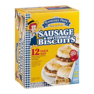 Odom's Tennessee Pride Sausage & Buttermilk Biscuits - 12 CT