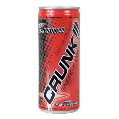 CRUNK Energy Drink with Real Pomegranate Juice, 8.3 Ounce Can (Pack of 24)