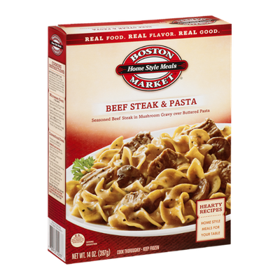 Boston Market Home Style Meals Beef Steak & Pasta