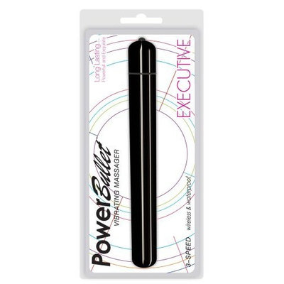 Power Bullet Executive 3-Speed Wireless Waterproof Bullet, Black