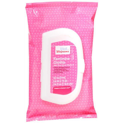 Walgreens Feminine Cleansing Cloth, 32 ea