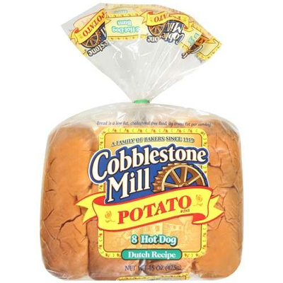 Cobblestone Mill: Buns Potato Hot Dog, 15 Oz