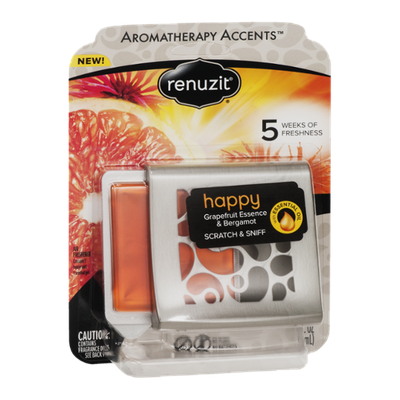 Renuzit Aromatherapy Accents Happy Grapefruit Essence & Bergamot