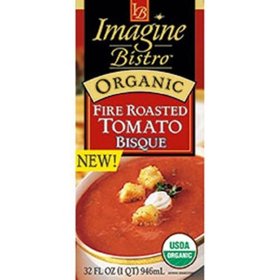 Imagine Bistro Organic Fire Roasted Tomato Bisque, 32 Ounce Cartons (Pack of 12)