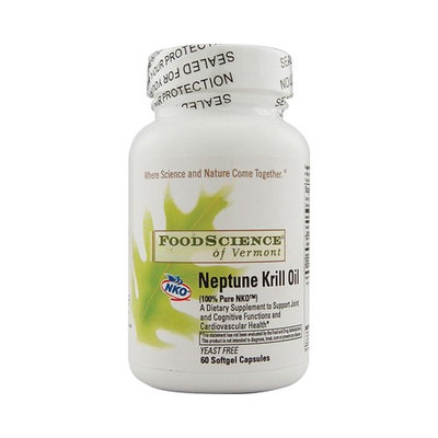 Food Science Labs 0759795 FoodScience of Vermont Neptune Krill Oil - 60 Softgel Capsules