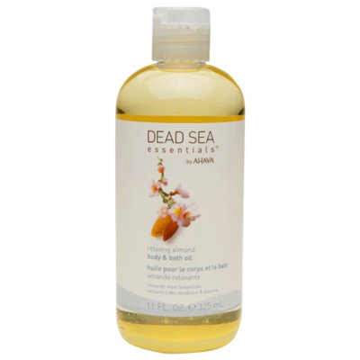 Dead Sea Essentials by AHAVA Body & Bath Oil, Relaxing Almond, 11 fl oz