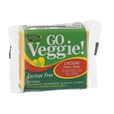 GO Veggie! Lactose Free Cheese Slices Cheddar - 12 CT Reviews 2019