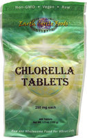 Earth Circle Organics - Chlorella Tablets 250 mg. - 400 Tablets
