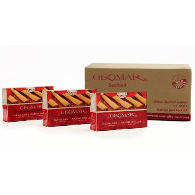 M5 Corporation Gourmet Chilean Seafood Raz Original Shell (Navajas) 3.2-Ounce Tin (Pack of 12)