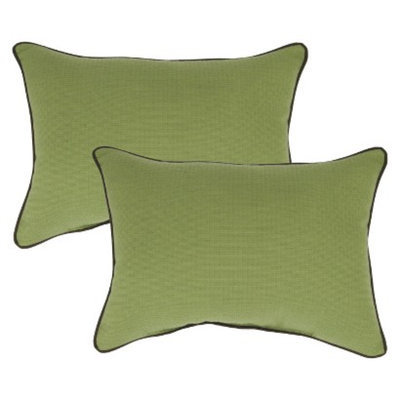Smith & Hawken 2-Piece Outdoor Lumbar Pillow Set - Pistachio
