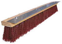 TOUGH GUY 10H933 Push Broom, Maroon Plastic,24 In. OAL