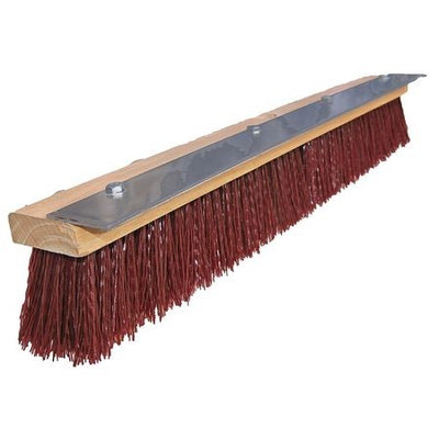TOUGH GUY 10H933 Push Broom, Maroon Plastic,24 In. OAL