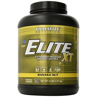 Dymatize Nutrition Elite 12-Hour Protein Powder, Fudge Brownie, 4 Pound