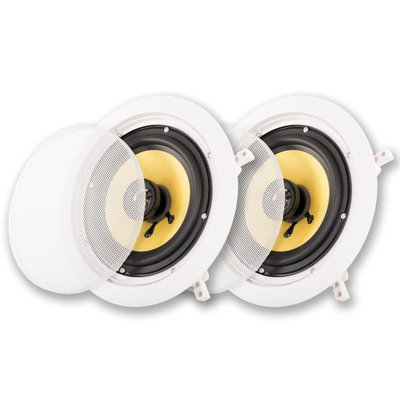 Acoustic Audio HD6 600 Watt Pair of In-Wall In-Ceiling Home Theater Speakers