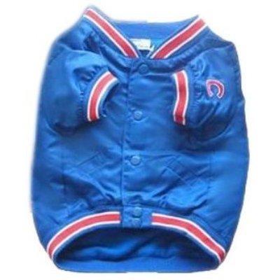 Sporty K9 MLB Chicago Cubs Dog Dugout Jacket - Royal Blue