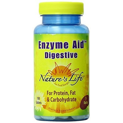 Nature's Life Enzyme Aid Digestive Tablets, 100 Count