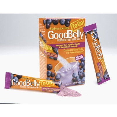 Goodbelly Probiotic Fruit Drink Blueberry Acai GoodBelly ToGo - Probiotic Fruit Drink Mix + Vitamin C (8 count)