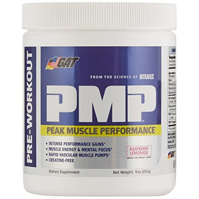 GAT PMP (Peak Muscle Performance), Next Generation Pre Workout Powder for Intense Performance Gains