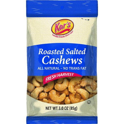 Kar Nut Products Company Kars Salted Cashews 3 Oz(Case of 12)