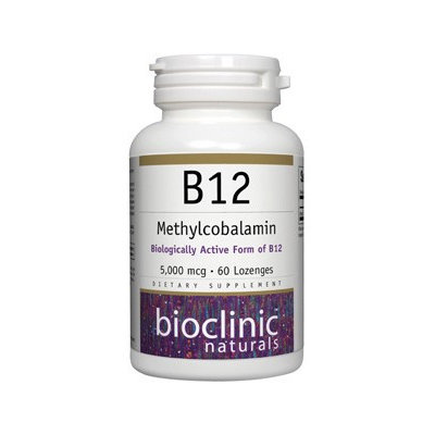 Bioclinic Naturals - B12 Methylcobalamin 5000 mcg. - 60 Lozenges