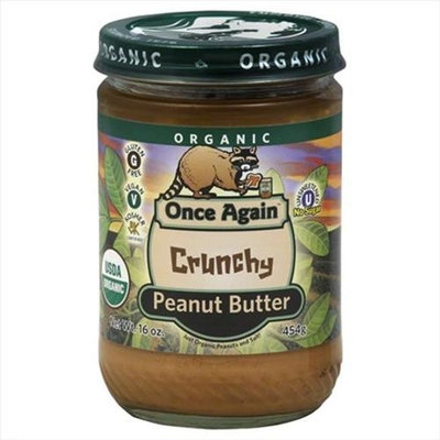 Once Again Peanut Butter, 100% organic, Crnch, 16 oz (pack of 12 ) ( Value Bulk Multi-pack)