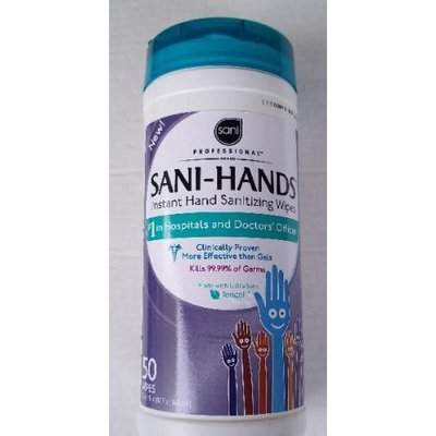 Sani Hands SANI-HANDS Professional HEALTHCARE Instant Sanitizing Wipes With TENCEL - 50-COUNT