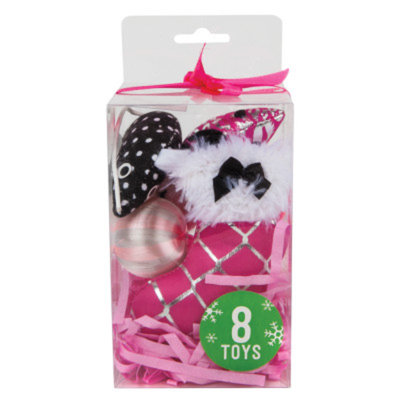 Grreat ChoiceA Pet HolidayTM 8-Pack Cat Toy Gift Pack