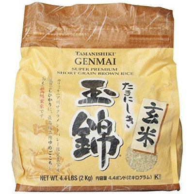Tamanishiki Super Premium Brown Rice, 4.4-Pounds (Pack of 2)