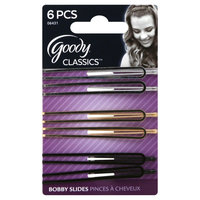 Goody Products Inc. Classics Electroplated Double Bar Slide Pin, 6 CT