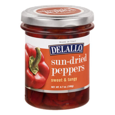 Delallo Sun-Dried Peppers Sweet & Tangy