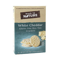 Back to Nature Rice Thin Crackers White Cheddar