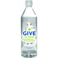 Give Water Give Love Natural Spring Water, 23-Ounce Bottles (Pack of 12)