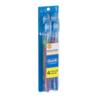 Oral-B Indicator Contour Clean Toothbrushes Soft - 4 CT