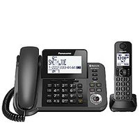 Panasonic KX-TGF380M Bluetooth Cordless Phone - Silver, Black