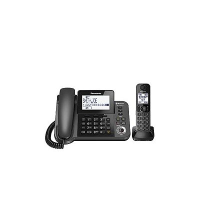 Panasonic KX-TGF380M Bluetooth Cordless Phone - Silver, Black