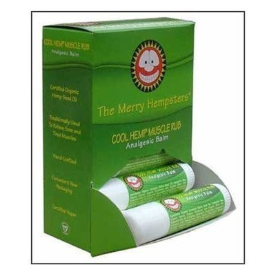 Cool Hemp Muscle Rub Counter Display 0.6oz/12pc from The Merry Hempsters
