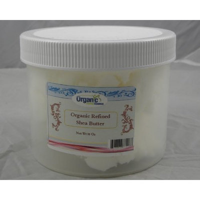 SAAQIN ® Certified Organic REFINED SUPER CREAMY Shea butter in a JAR - 1 Lb