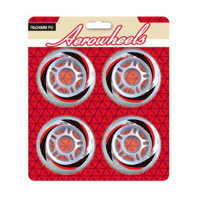 JNJ Sports Adult Aerowheels 4pk wheel Skate - Blue/ Black
