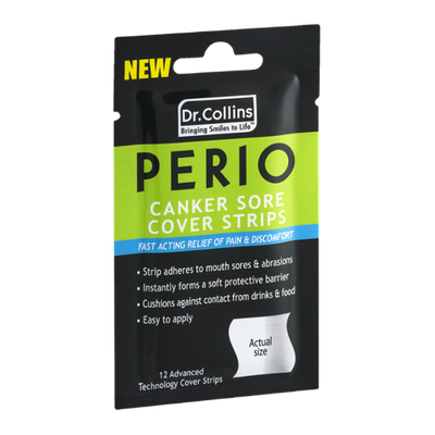 Dr. Collins Perio Canker Sore Cover Strips - 12 CT