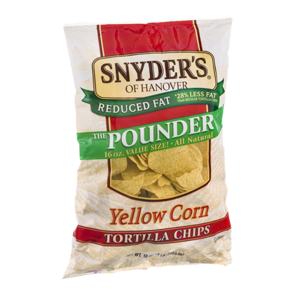 Snyder's Of Hanover Reduced Fat Yellow Corn Tortilla Chips The Pounder