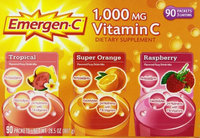 Emergenc 1,000 Mg Vitamin C Dietary Supplement Drink Mix 3 Flavors 90 Packets