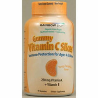 Rainbow Light Gummy Vitamin C Slices Tangy Tangerine 250 mg 90 Gummies Slices