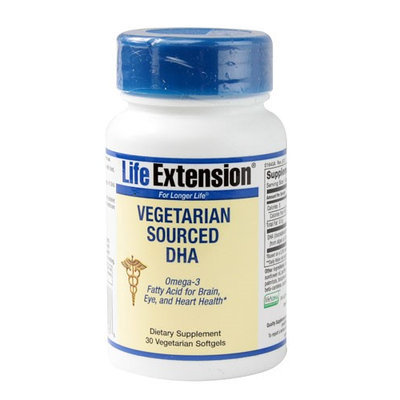 Life Extension Vegetarian Sourced DHA 30 Vegetarian Softgels