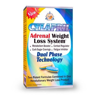 Adrenal Fatigue Institute Cylapril Adrenal Weight Loss System, Dual Phase Technology, 90-Tablets