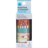 Martha Stewart Modern Festive Paper Tape, 4pk