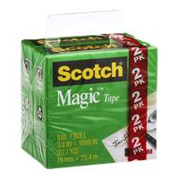 Scotch Magic Tape Roll - 2 CT