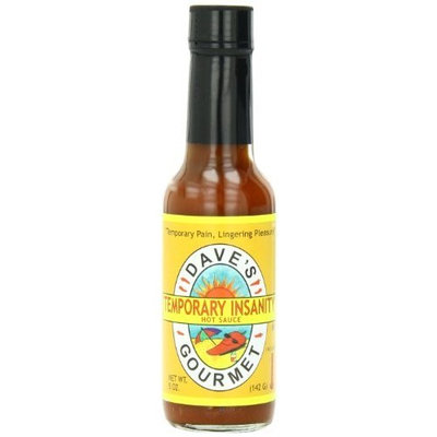 Daves Gourmet Dave's Gourmet Hot Sauce, Temporary Insanity, 5 Ounce
