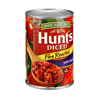 Hunt's 100% Natural Fire Roasted with Garlic Diced Tomatoes