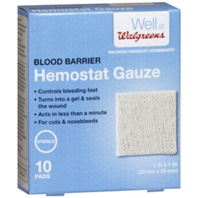 Walgreens Blood Barrier Hemostat Gauze, 10 ea