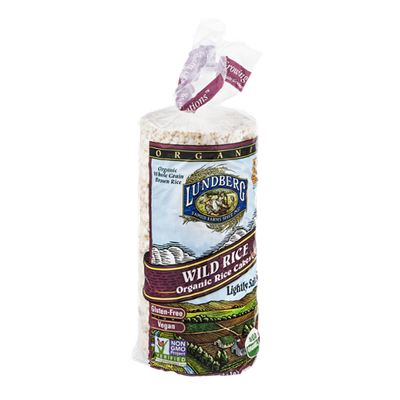 Lundberg Wild Rice Organic Rice Cakes Lightly Salted